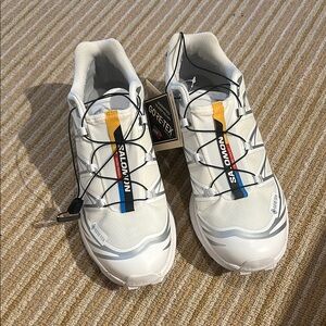 Salomon White and Gray Athletic Shoes